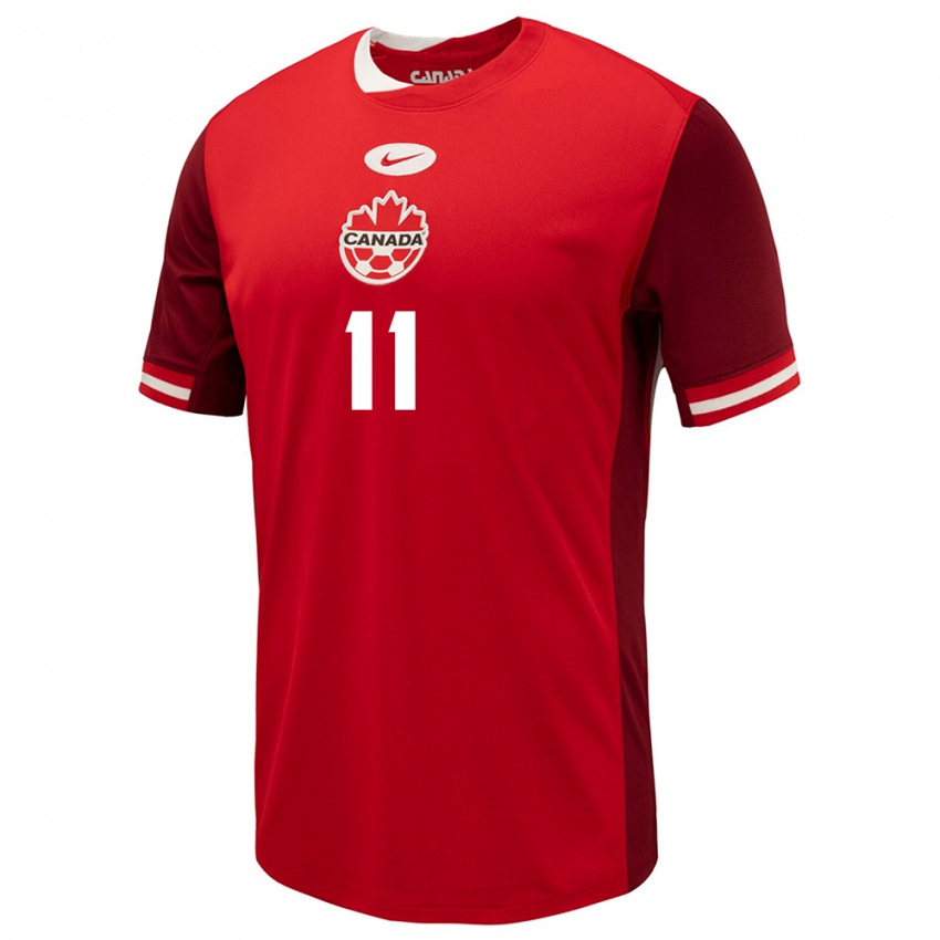 Niño Camiseta Canadá Desiree Scott #11 Rojo 1ª Equipación 24-26 La Camisa México