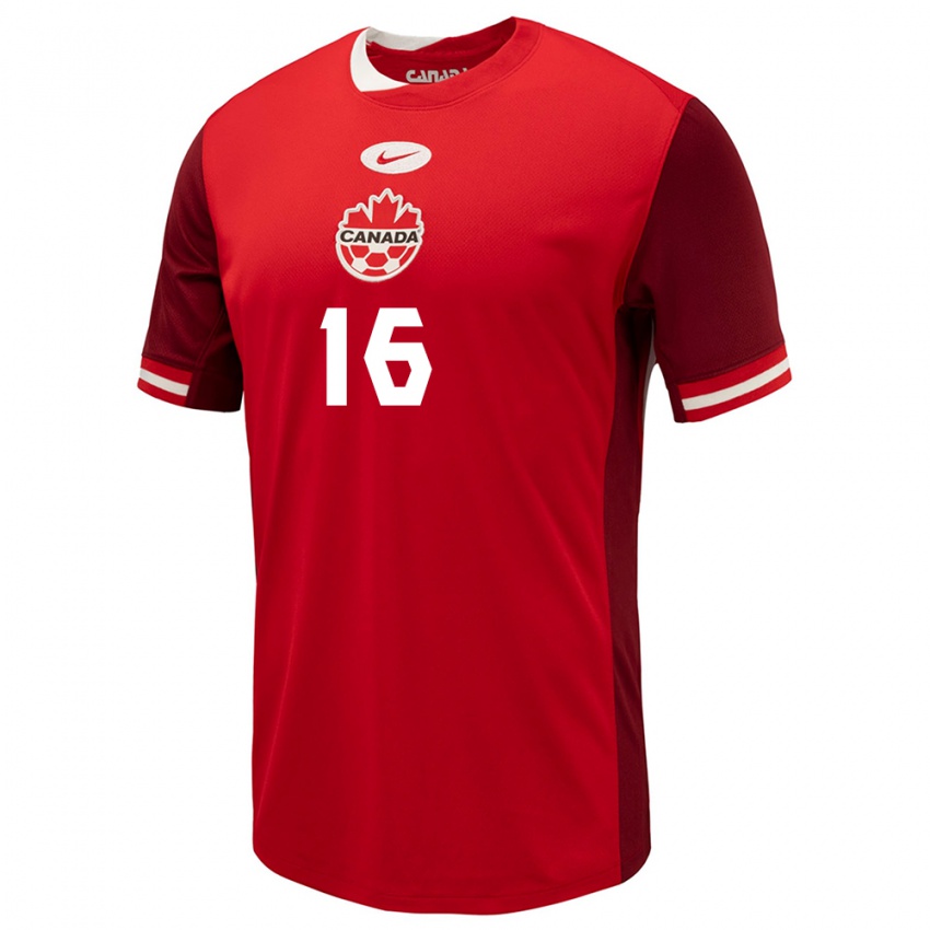 Niño Camiseta Canadá Mael Henry #16 Rojo 1ª Equipación 24-26 La Camisa México