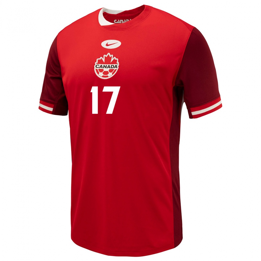 Niño Camiseta Canadá Tajon Buchanan #17 Rojo 1ª Equipación 24-26 La Camisa México