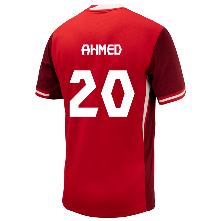 Niño Camiseta Canadá Ali Ahmed #20 Rojo 1ª Equipación 24-26 La Camisa México