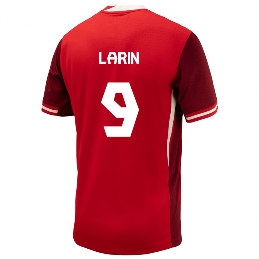 Niño Camiseta Canadá Cyle Larin #9 Rojo 1ª Equipación 24-26 La Camisa México