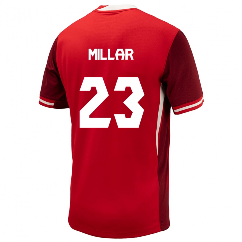 Niño Camiseta Canadá Liam Millar #23 Rojo 1ª Equipación 24-26 La Camisa México