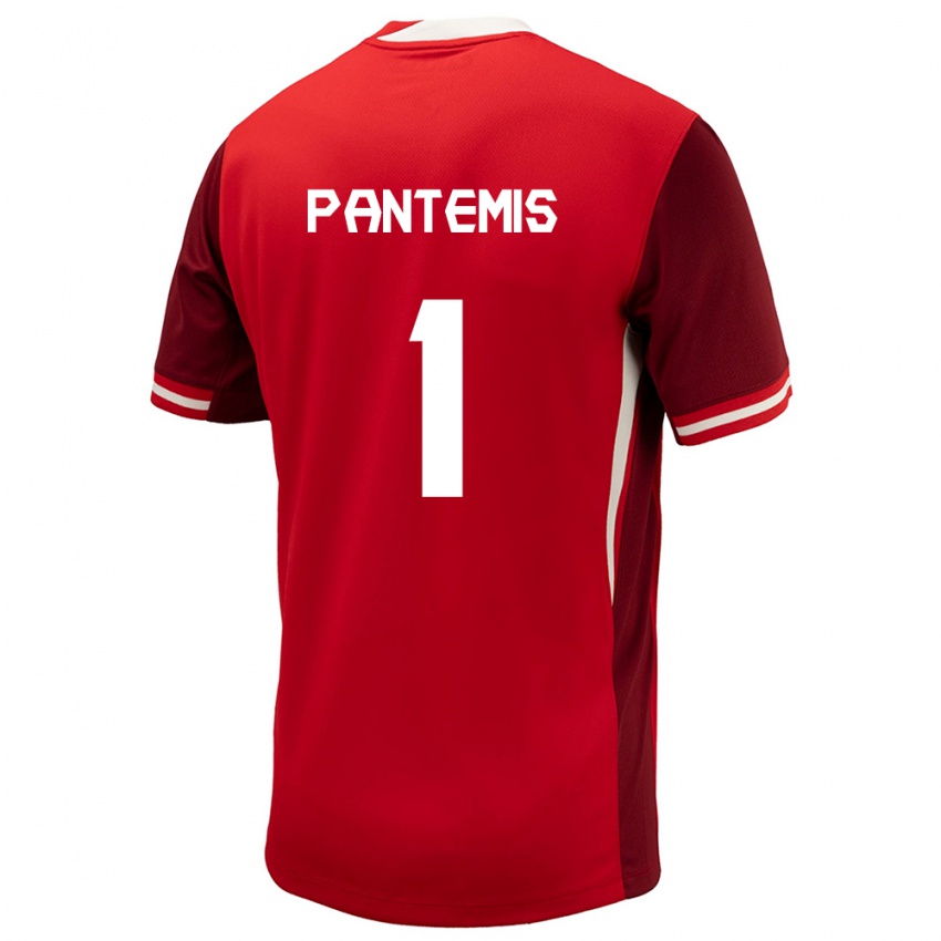 Niño Camiseta Canadá James Pantemis #1 Rojo 1ª Equipación 24-26 La Camisa México