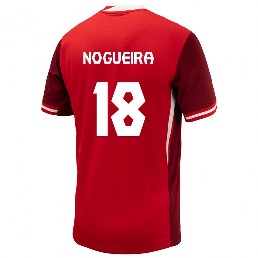 Niño Camiseta Canadá Matthew Nogueira #18 Rojo 1ª Equipación 24-26 La Camisa México