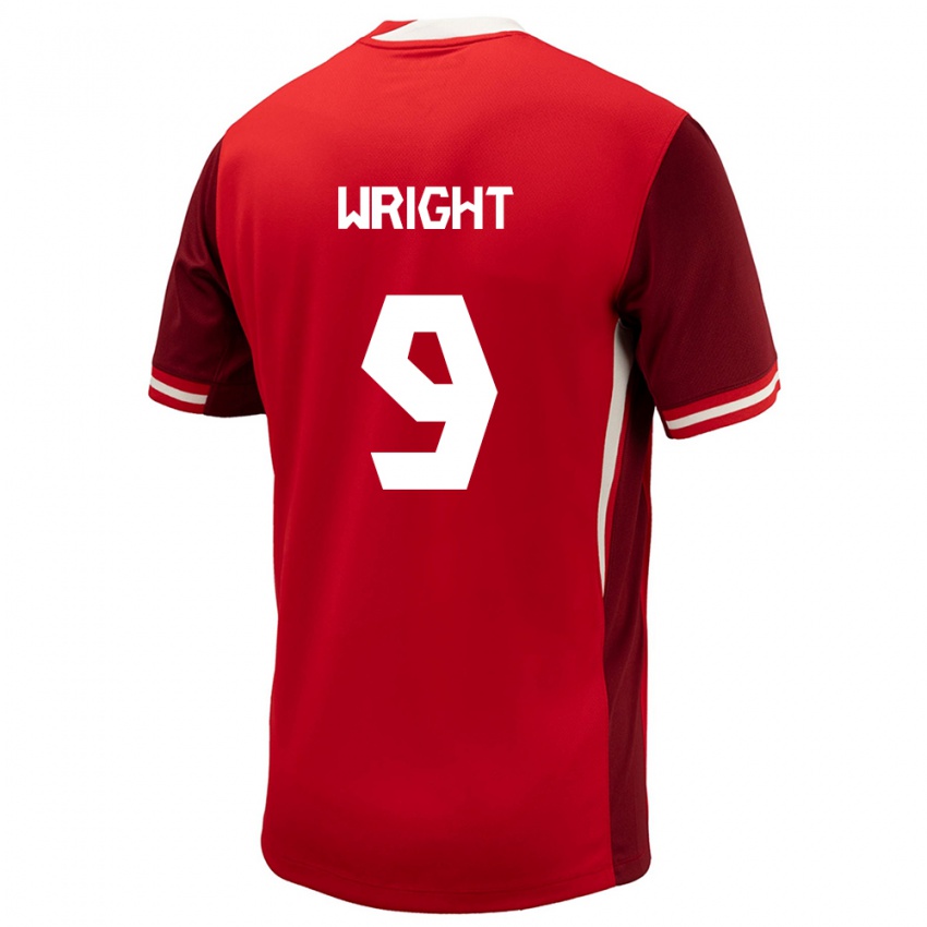 Niño Camiseta Canadá Lowell Wright #9 Rojo 1ª Equipación 24-26 La Camisa México