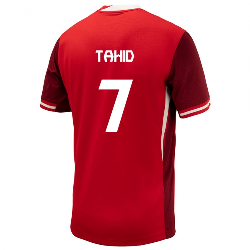 Niño Camiseta Canadá Taryck Tahid #7 Rojo 1ª Equipación 24-26 La Camisa México