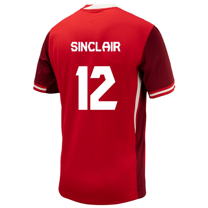 Niño Camiseta Canadá Christine Sinclair #12 Rojo 1ª Equipación 24-26 La Camisa México