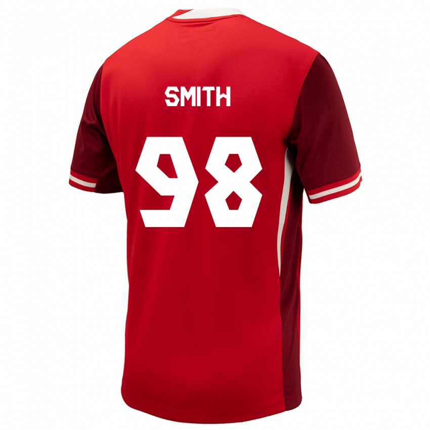 Niño Camiseta Canadá Olivia Smith #98 Rojo 1ª Equipación 24-26 La Camisa México