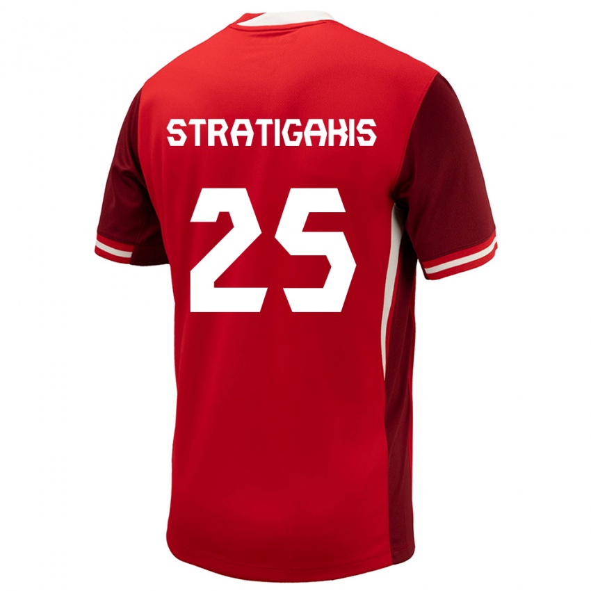 Niño Camiseta Canadá Sarah Stratigakis #25 Rojo 1ª Equipación 24-26 La Camisa México