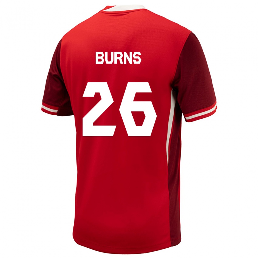 Niño Camiseta Canadá Zoe Burns #26 Rojo 1ª Equipación 24-26 La Camisa México