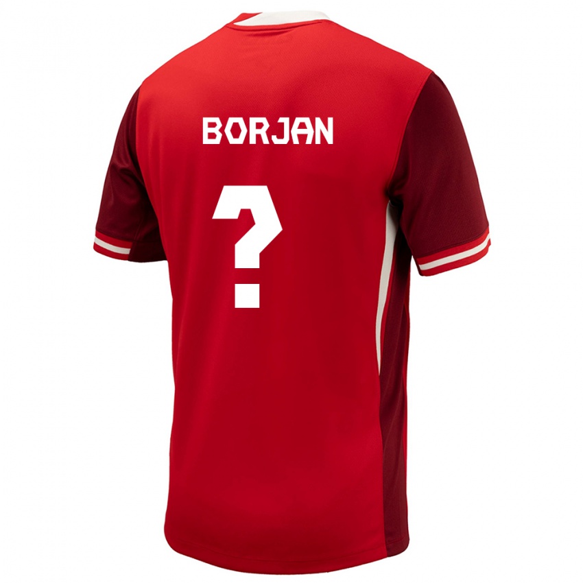 Niño Camiseta Canadá Nikola Borjan #0 Rojo 1ª Equipación 24-26 La Camisa México