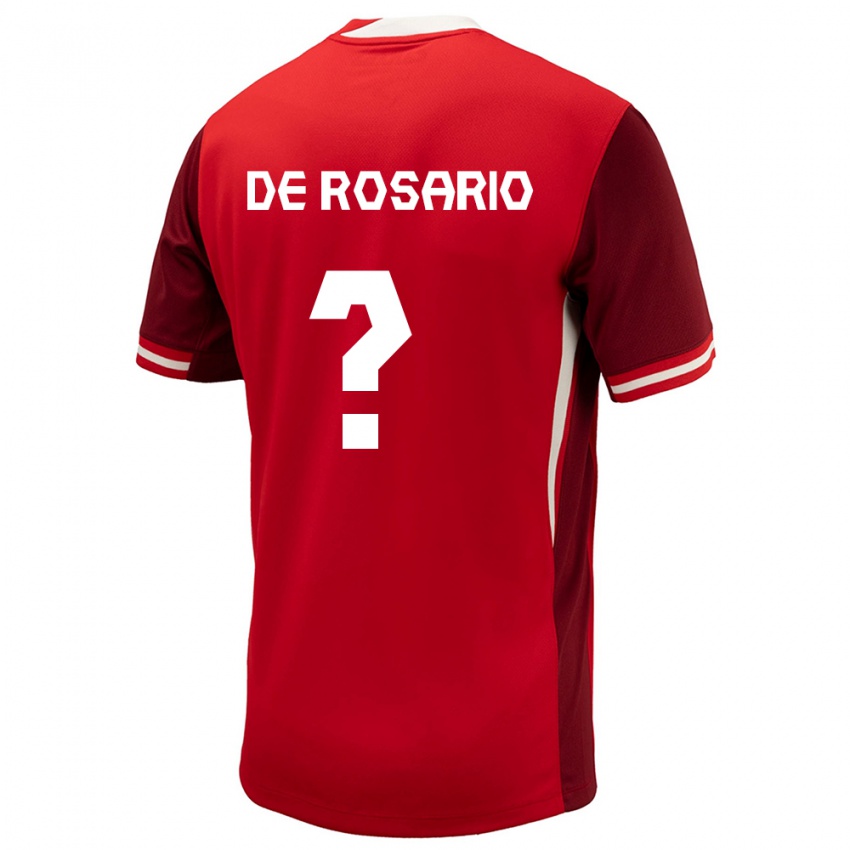 Niño Camiseta Canadá Adisa De Rosario #0 Rojo 1ª Equipación 24-26 La Camisa México