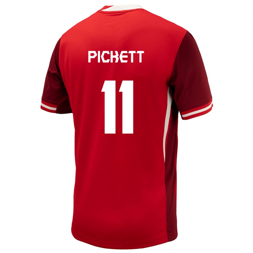 Niño Camiseta Canadá Victoria Pickett #11 Rojo 1ª Equipación 24-26 La Camisa México