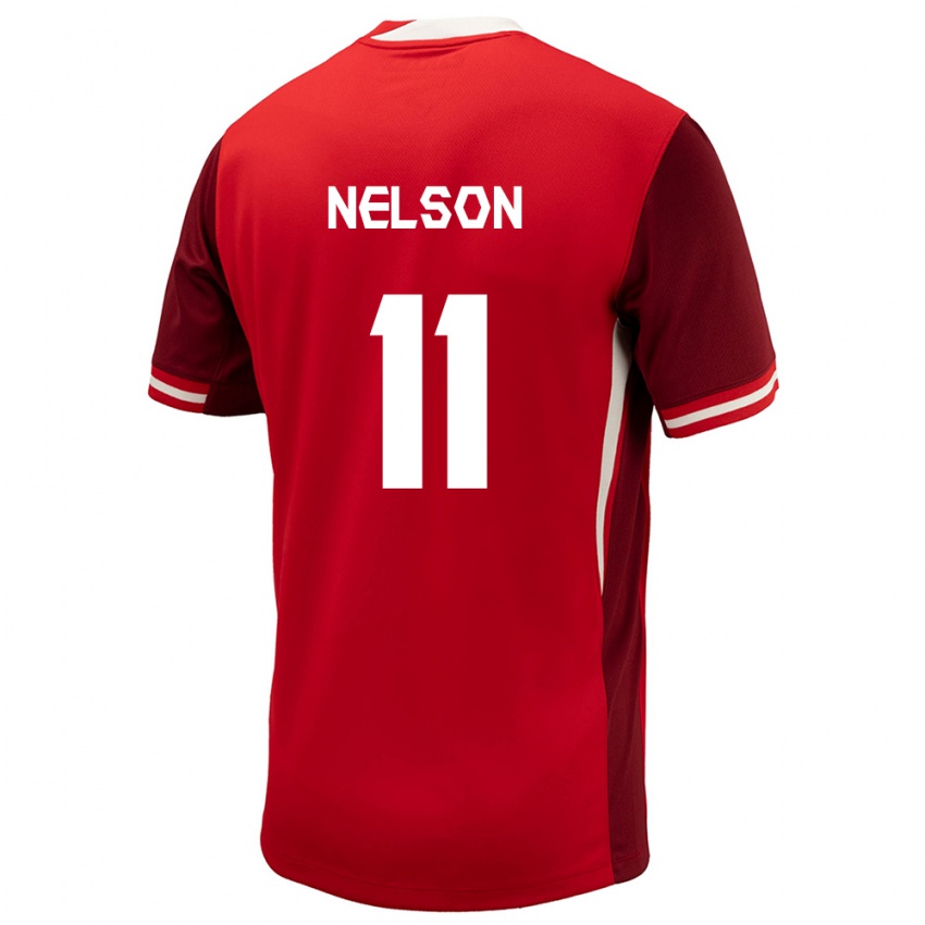 Niño Camiseta Canadá Jayden Nelson #11 Rojo 1ª Equipación 24-26 La Camisa México