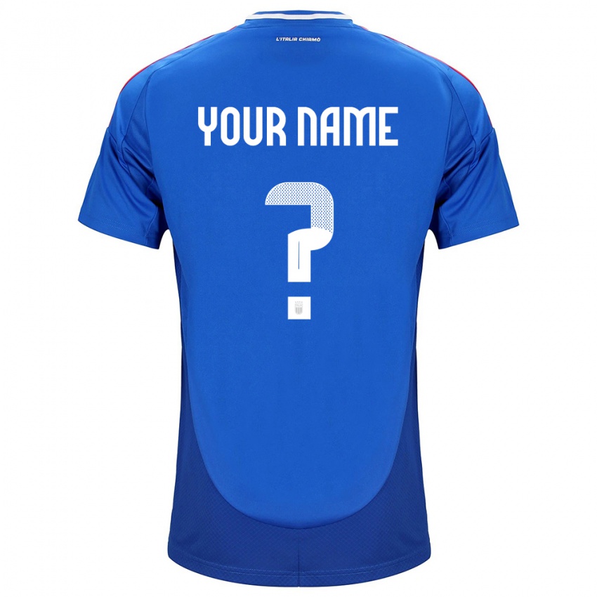 Niño Camiseta Italia Ihren Namen #0 Azul 1ª Equipación 24-26 La Camisa México