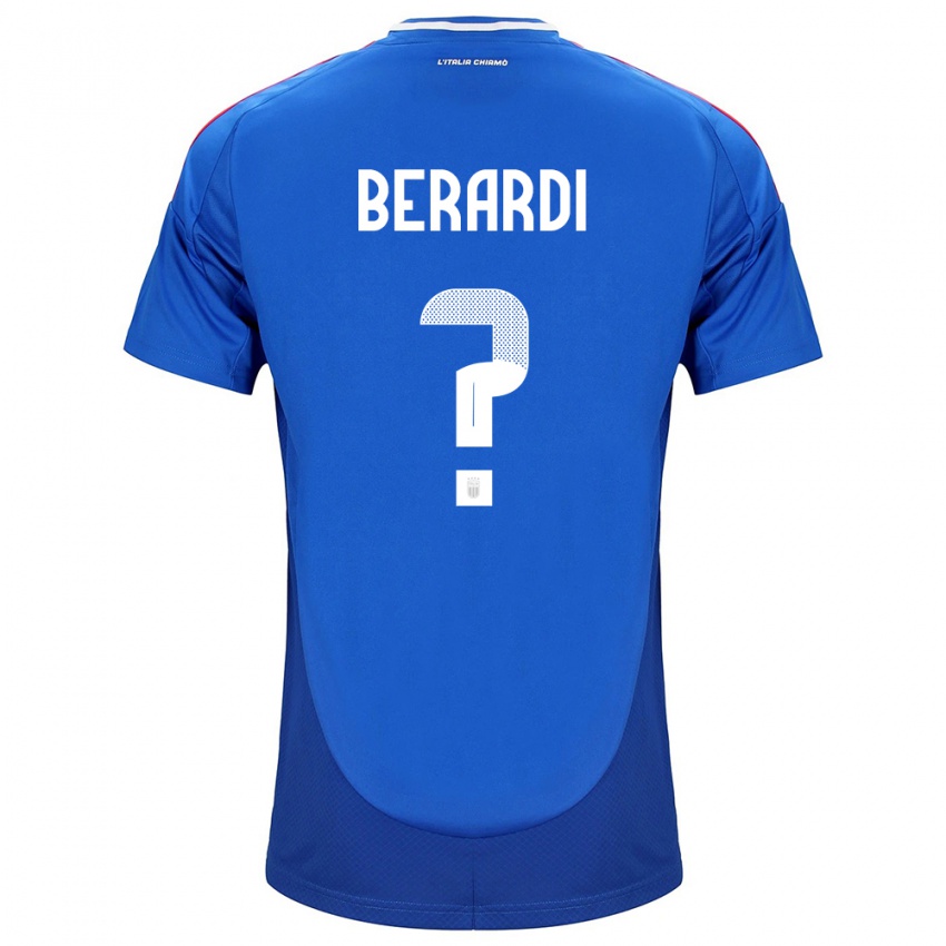 Niño Camiseta Italia Domenico Berardi #0 Azul 1ª Equipación 24-26 La Camisa México