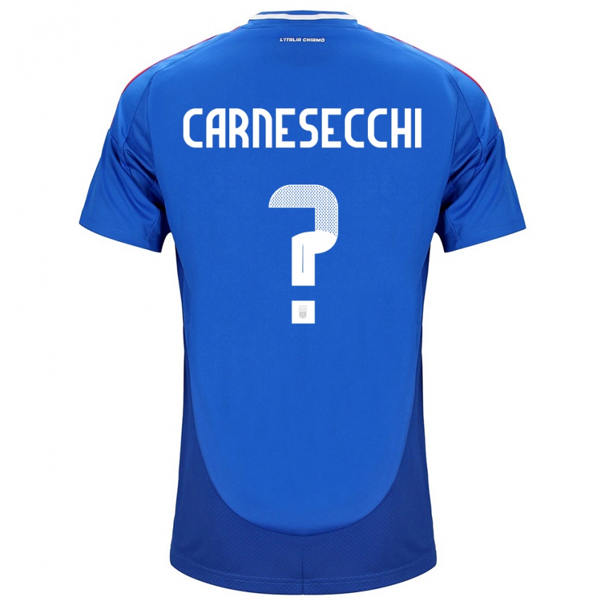 Niño Camiseta Italia Marco Carnesecchi #0 Azul 1ª Equipación 24-26 La Camisa México