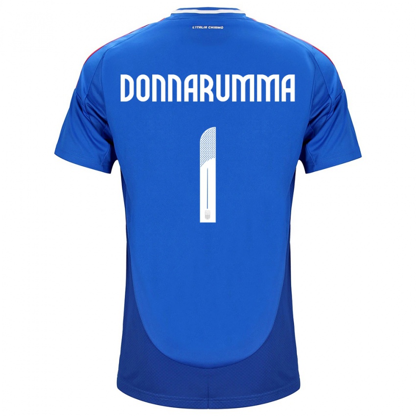 Niño Camiseta Italia Gianluigi Donnarumma #1 Azul 1ª Equipación 24-26 La Camisa México