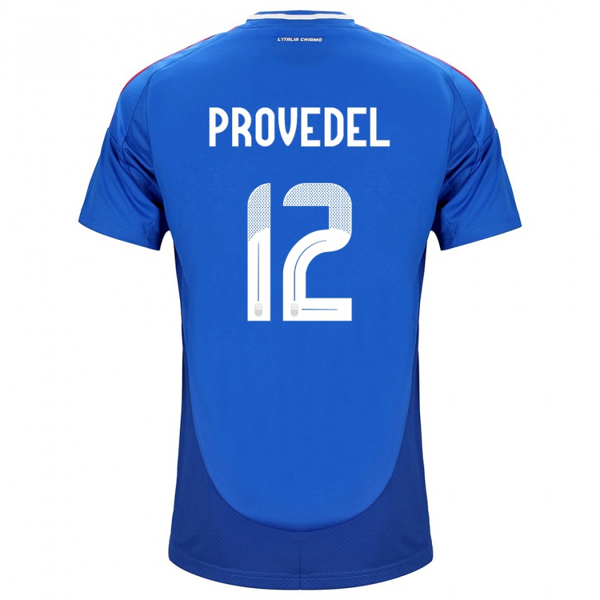 Niño Camiseta Italia Ivan Provedel #12 Azul 1ª Equipación 24-26 La Camisa México