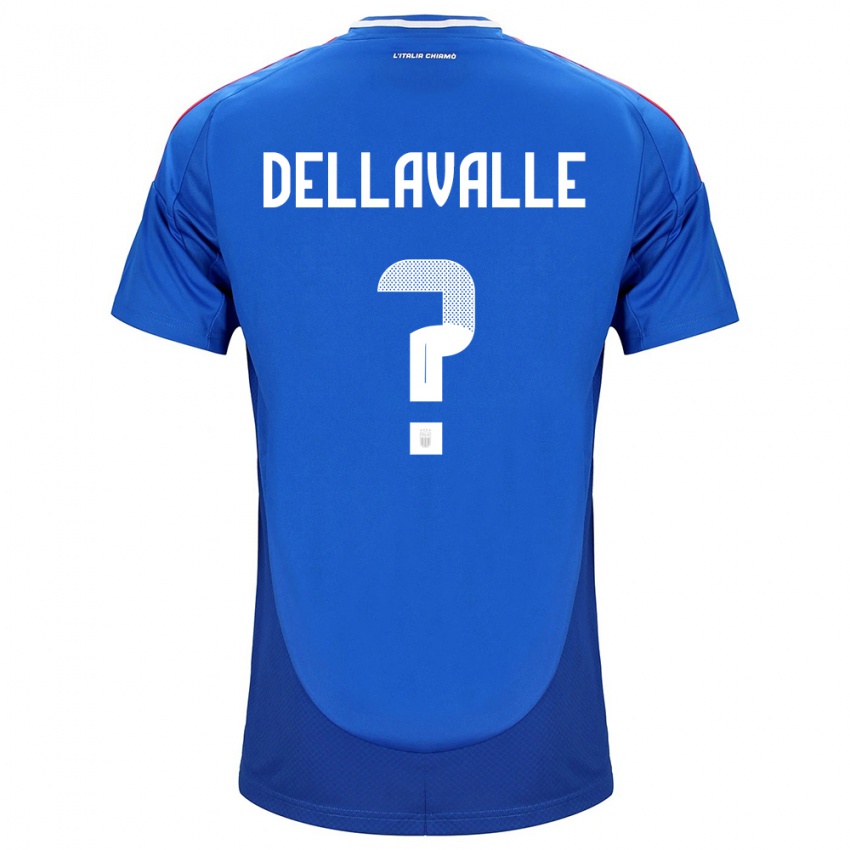 Niño Camiseta Italia Alessandro Dellavalle #0 Azul 1ª Equipación 24-26 La Camisa México