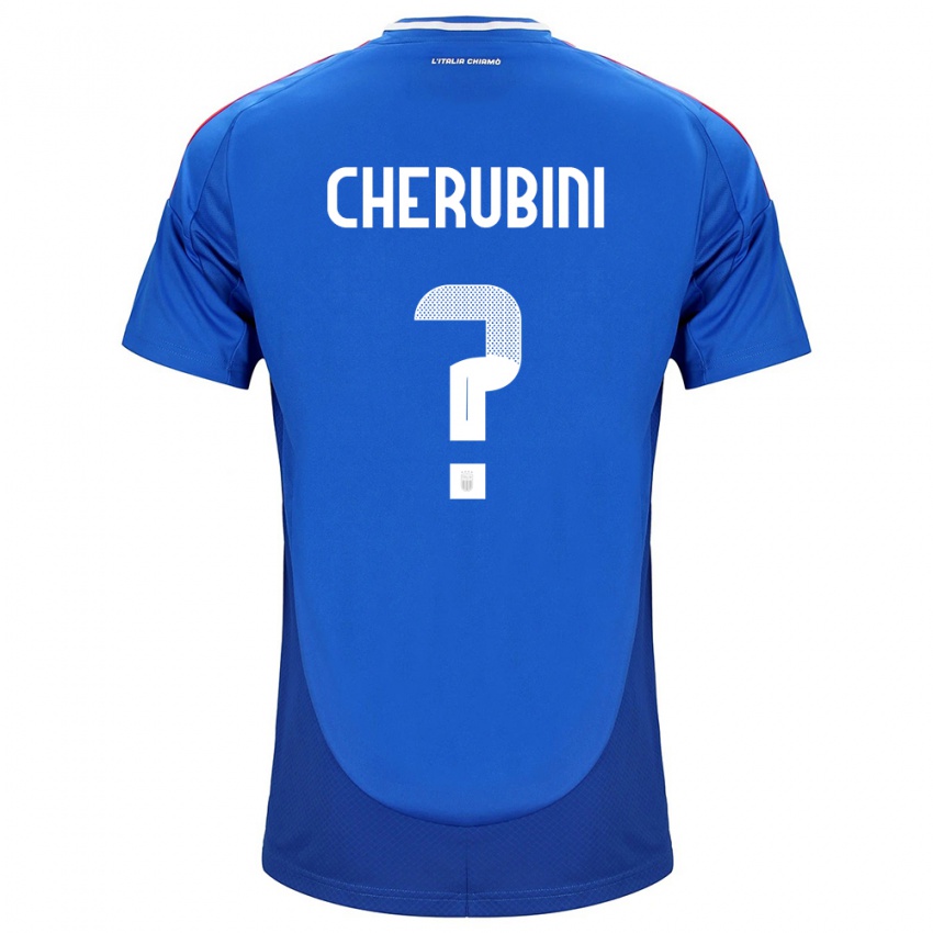 Niño Camiseta Italia Luigi Cherubini #0 Azul 1ª Equipación 24-26 La Camisa México