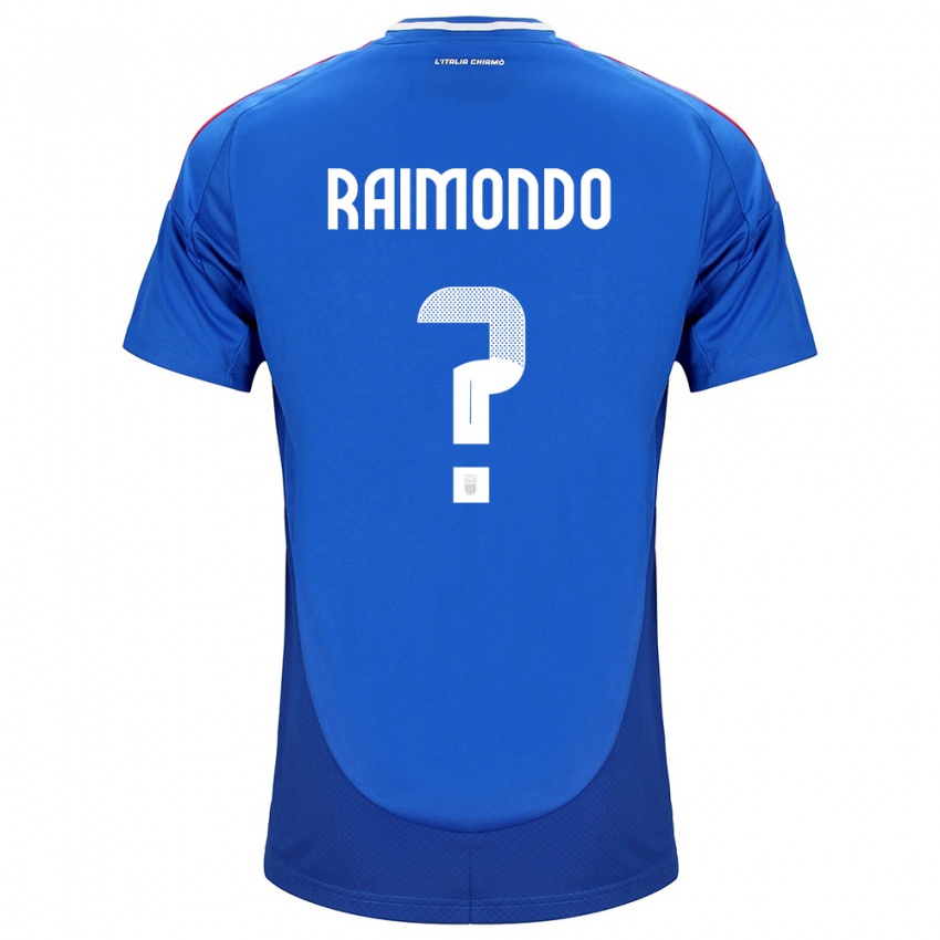 Niño Camiseta Italia Antonio Raimondo #0 Azul 1ª Equipación 24-26 La Camisa México