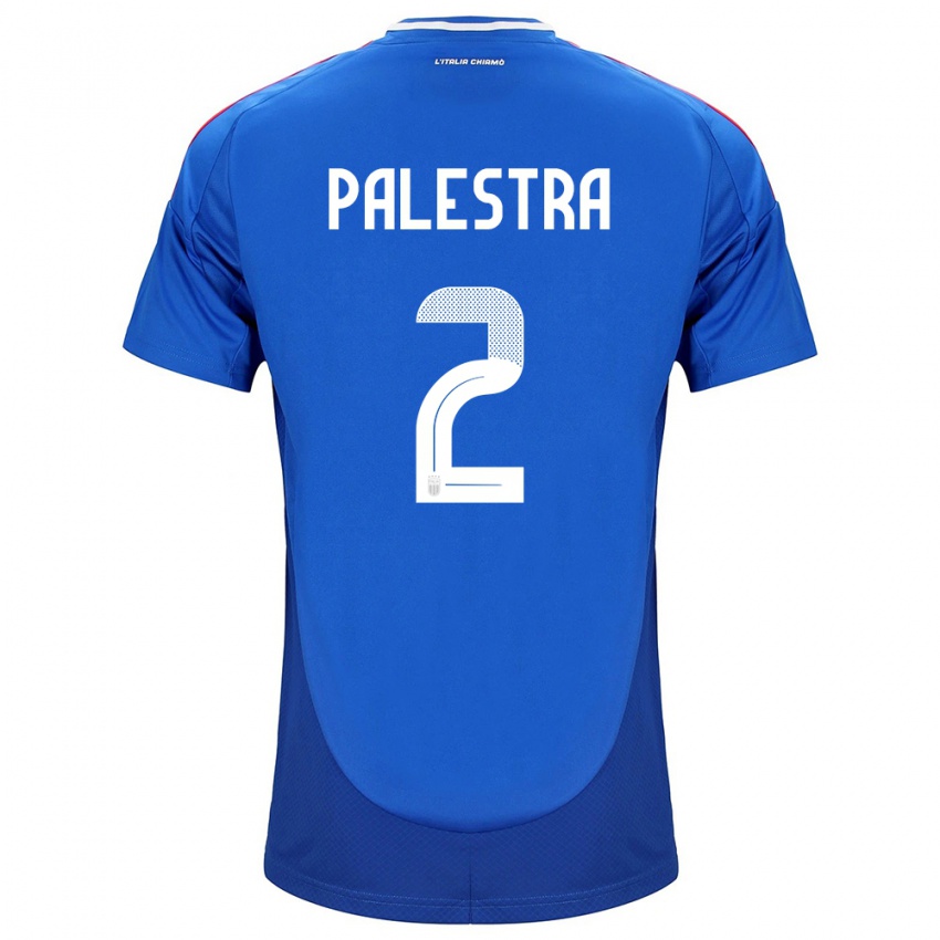 Niño Camiseta Italia Marco Palestra #2 Azul 1ª Equipación 24-26 La Camisa México