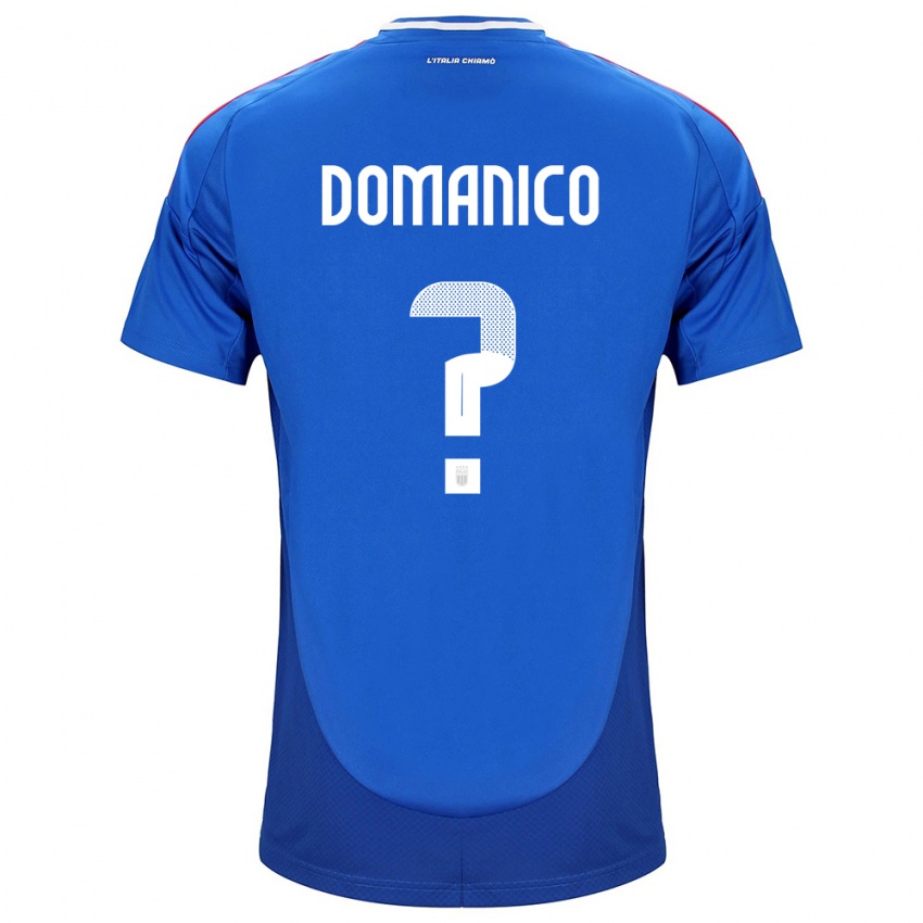 Niño Camiseta Italia Saverio Domanico #0 Azul 1ª Equipación 24-26 La Camisa México