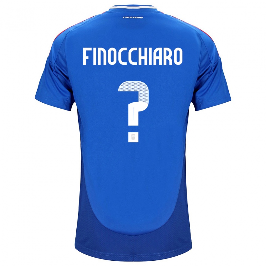 Niño Camiseta Italia Gabriele Finocchiaro #0 Azul 1ª Equipación 24-26 La Camisa México