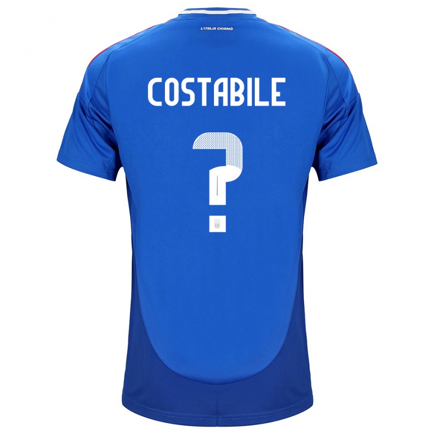 Niño Camiseta Italia Cristian Costabile #0 Azul 1ª Equipación 24-26 La Camisa México