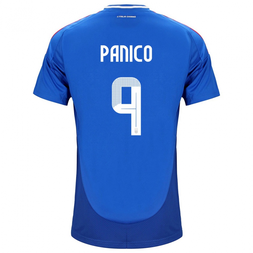 Niño Camiseta Italia Patrizia Panico #9 Azul 1ª Equipación 24-26 La Camisa México