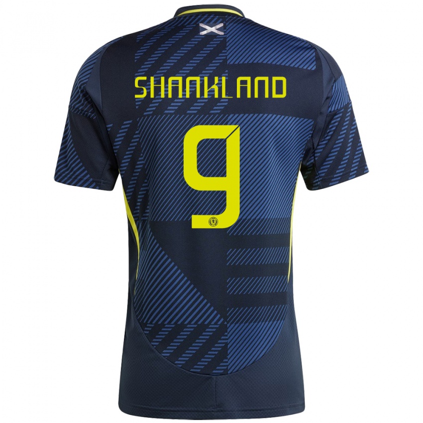 Niño Camiseta Escocia Lawrence Shankland #9 Azul Oscuro 1ª Equipación 24-26 La Camisa México