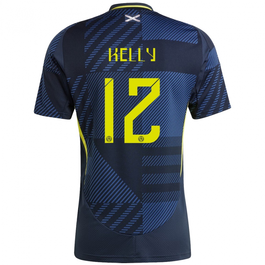 Niño Camiseta Escocia Liam Kelly #12 Azul Oscuro 1ª Equipación 24-26 La Camisa México