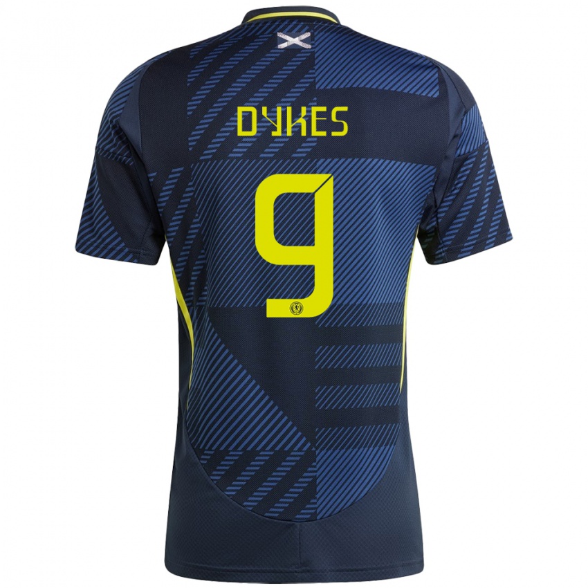 Niño Camiseta Escocia Lyndon Dykes #9 Azul Oscuro 1ª Equipación 24-26 La Camisa México