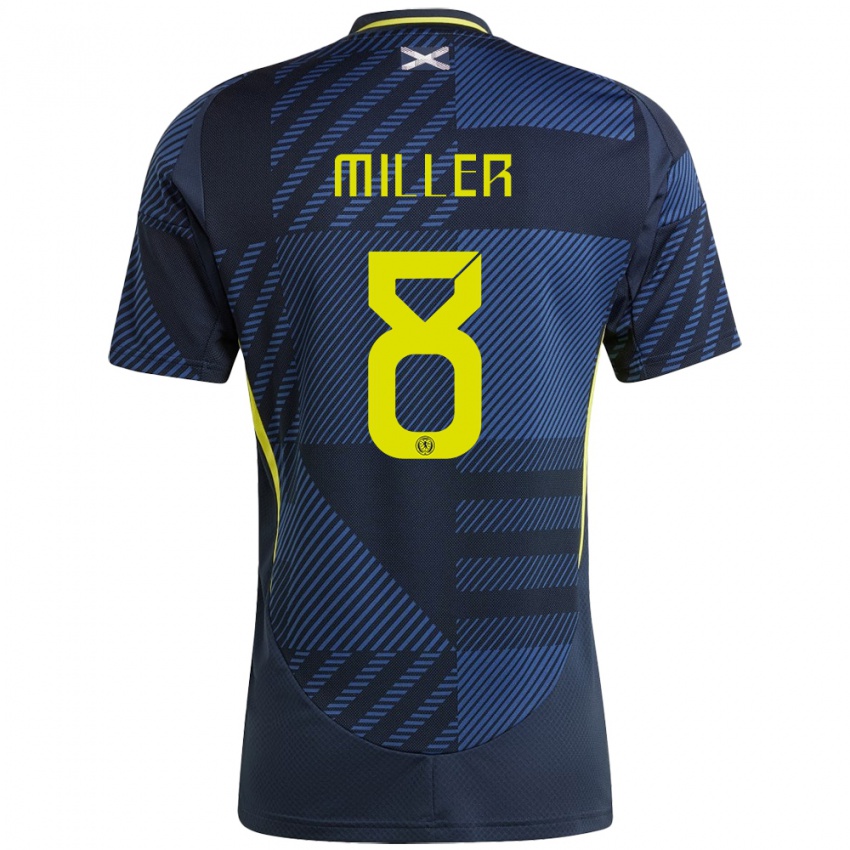 Niño Camiseta Escocia Lennon Miller #8 Azul Oscuro 1ª Equipación 24-26 La Camisa México
