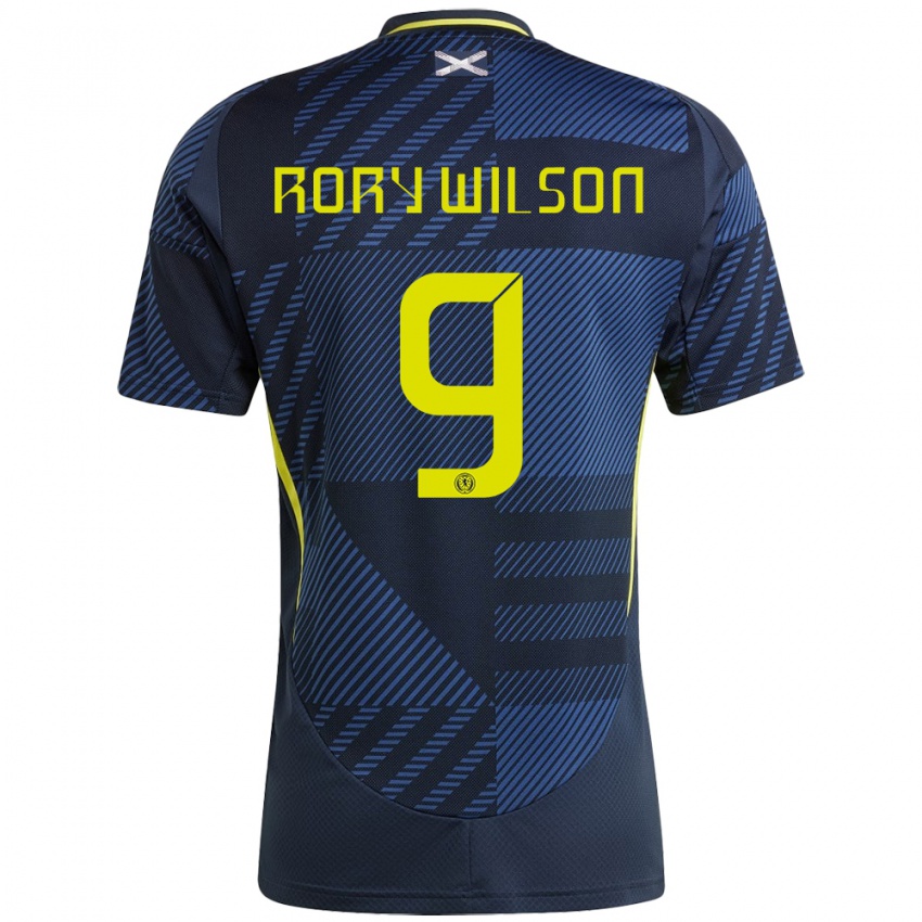 Niño Camiseta Escocia Rory Wilson #9 Azul Oscuro 1ª Equipación 24-26 La Camisa México