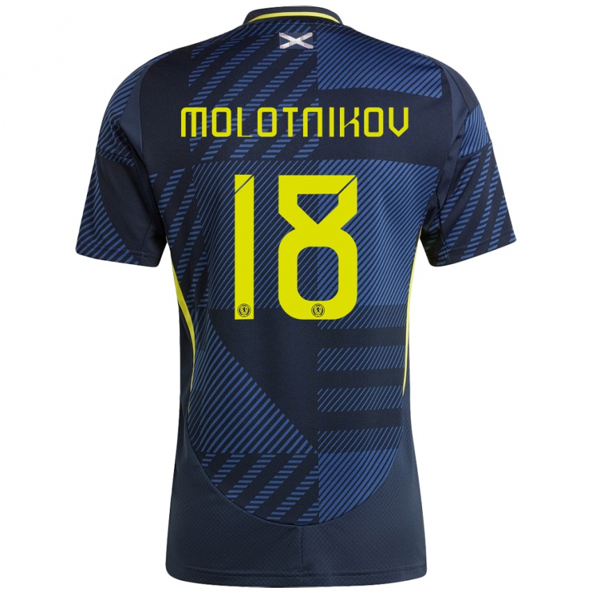 Niño Camiseta Escocia Rudi Molotnikov #18 Azul Oscuro 1ª Equipación 24-26 La Camisa México