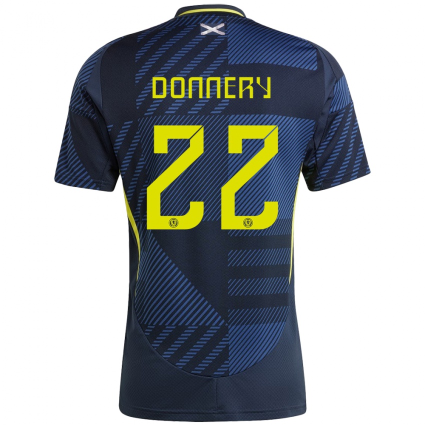 Niño Camiseta Escocia Julian Donnery #22 Azul Oscuro 1ª Equipación 24-26 La Camisa México