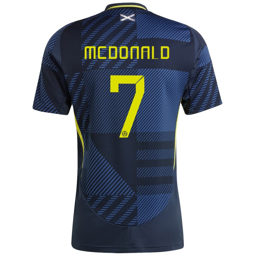 Niño Camiseta Escocia Josh Mcdonald #7 Azul Oscuro 1ª Equipación 24-26 La Camisa México