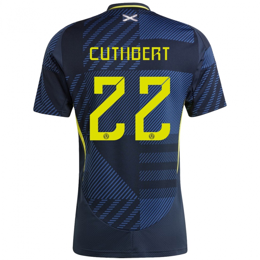 Niño Camiseta Escocia Erin Cuthbert #22 Azul Oscuro 1ª Equipación 24-26 La Camisa México