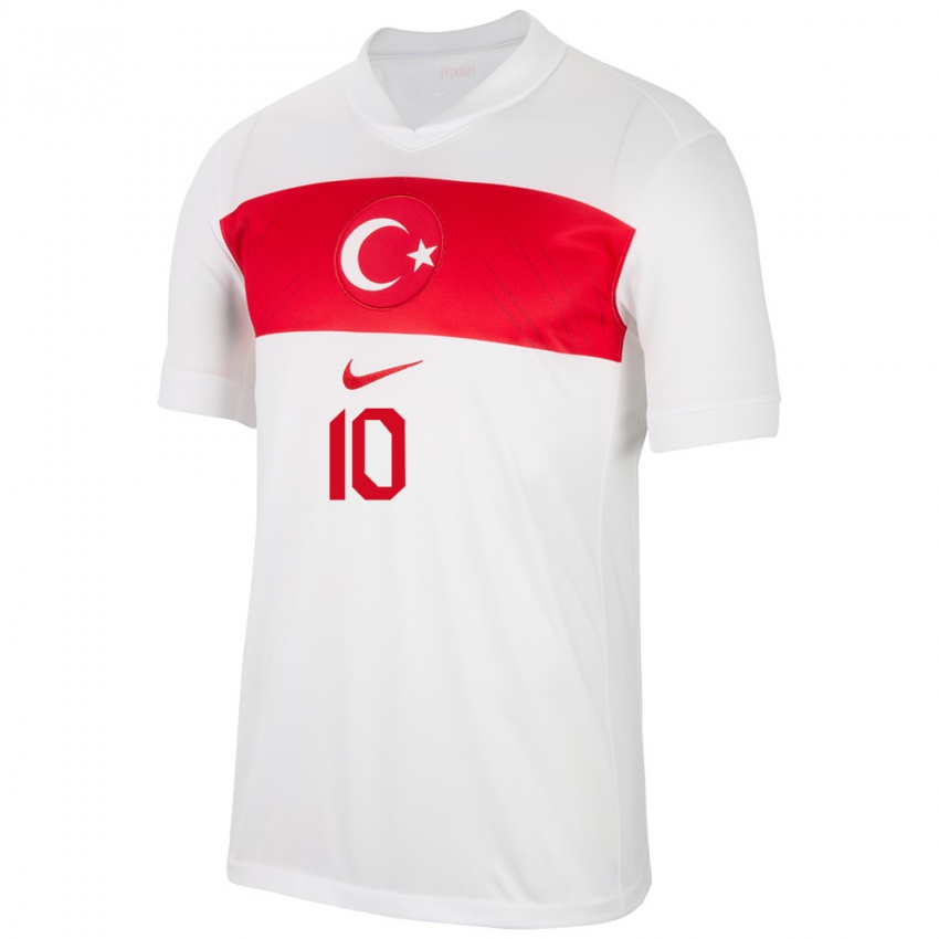 Niño Camiseta Turquía Emre Uzun #10 Blanco 1ª Equipación 24-26 La Camisa México