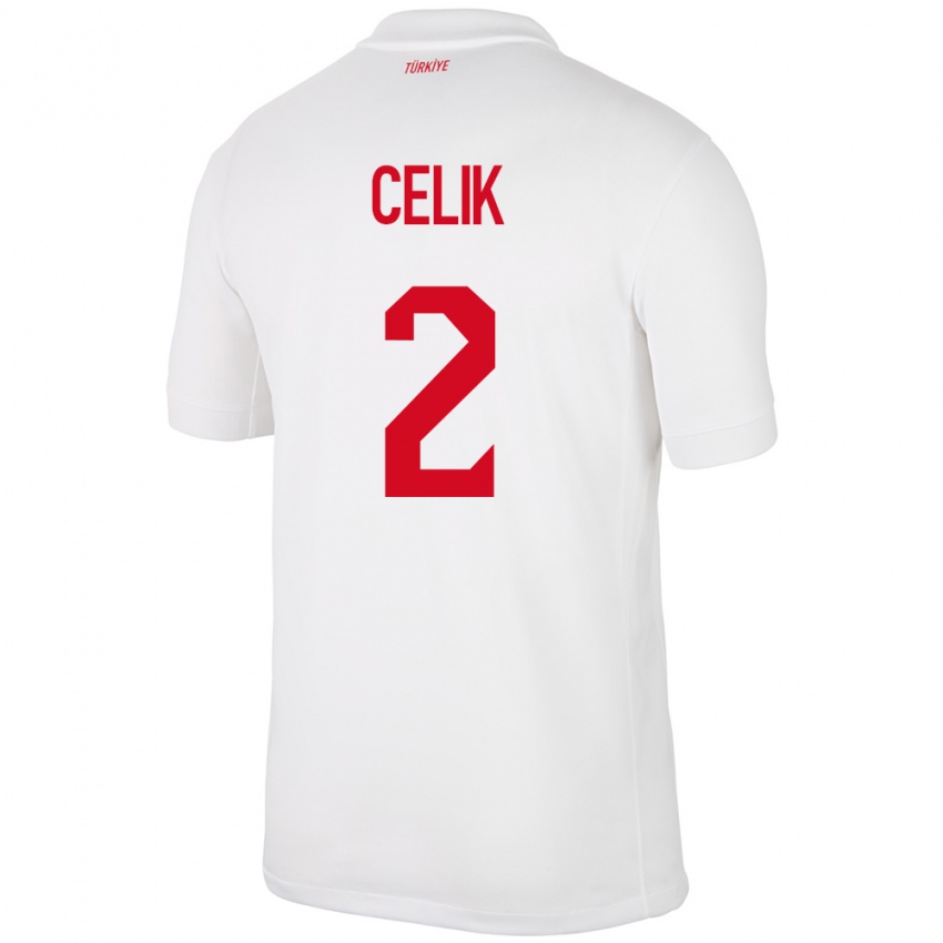 Niño Camiseta Turquía Zeki Çelik #2 Blanco 1ª Equipación 24-26 La Camisa México