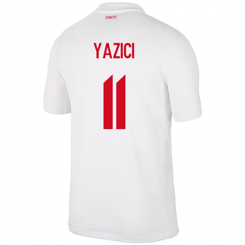 Niño Camiseta Turquía Yusuf Yazıcı #11 Blanco 1ª Equipación 24-26 La Camisa México