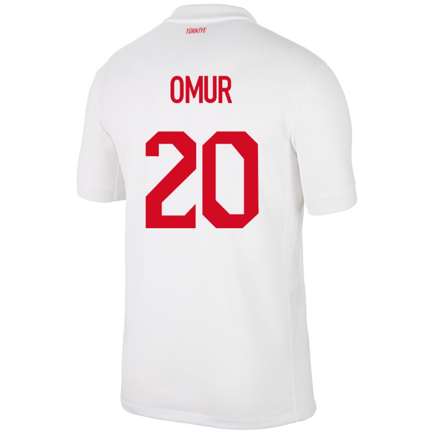 Niño Camiseta Turquía Abdülkadir Ömür #20 Blanco 1ª Equipación 24-26 La Camisa México