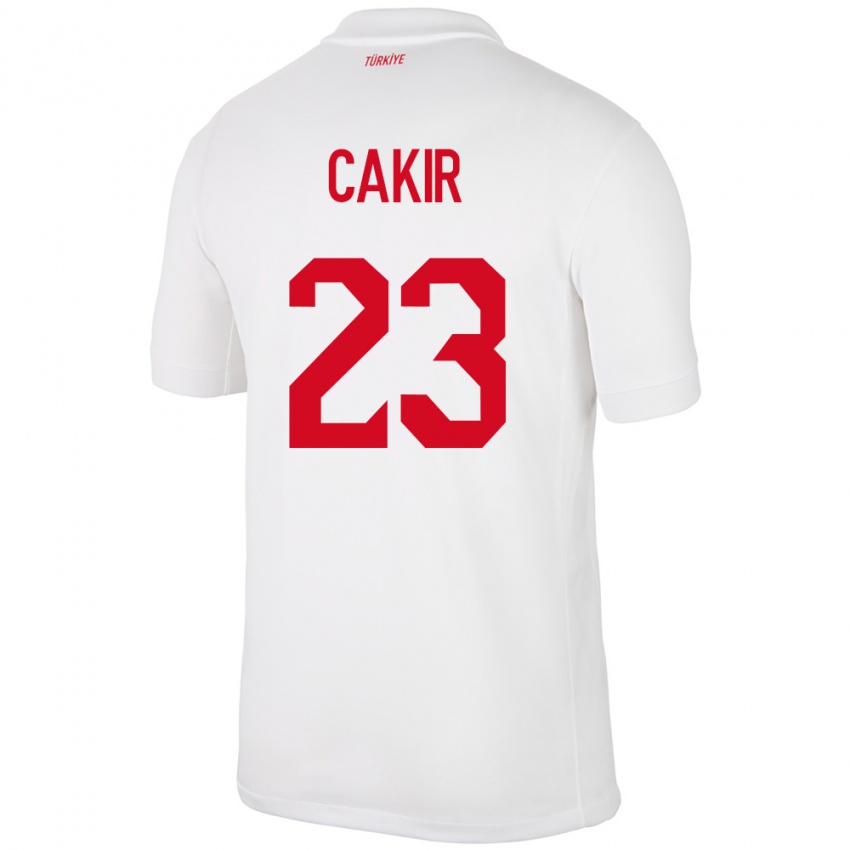 Niño Camiseta Turquía Uğurcan Çakır #23 Blanco 1ª Equipación 24-26 La Camisa México