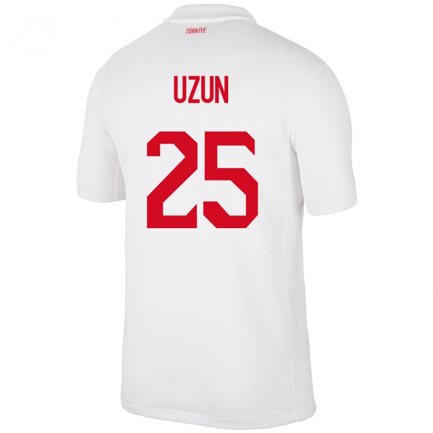 Niño Camiseta Turquía Can Uzun #25 Blanco 1ª Equipación 24-26 La Camisa México