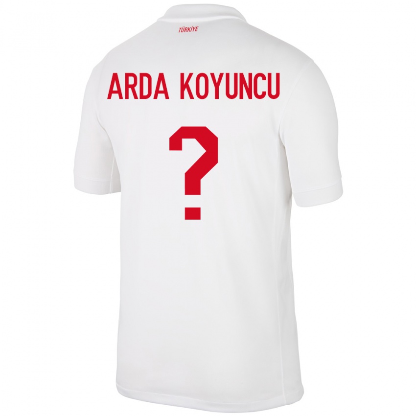 Niño Camiseta Turquía Efe Arda Koyuncu #0 Blanco 1ª Equipación 24-26 La Camisa México