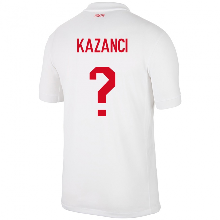 Niño Camiseta Turquía Şant Kazancı #0 Blanco 1ª Equipación 24-26 La Camisa México