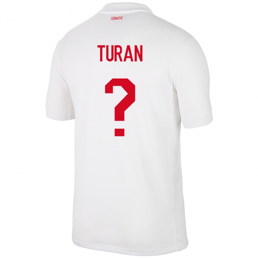 Niño Camiseta Turquía Hasan Turan #0 Blanco 1ª Equipación 24-26 La Camisa México