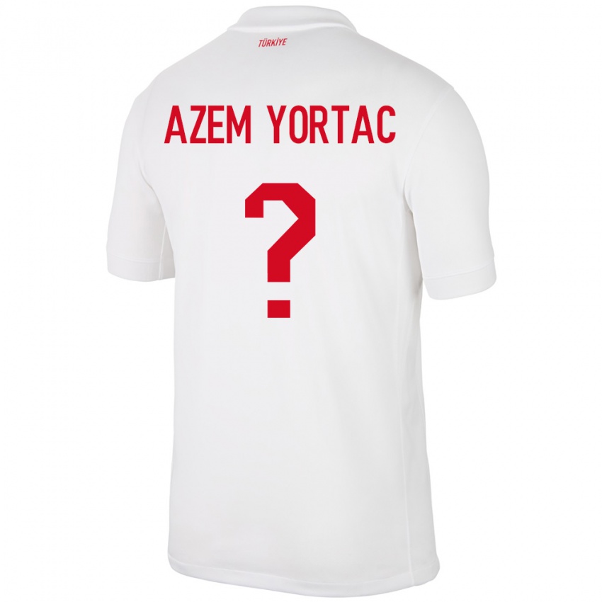 Niño Camiseta Turquía Mustafa Azem Yortaç #0 Blanco 1ª Equipación 24-26 La Camisa México